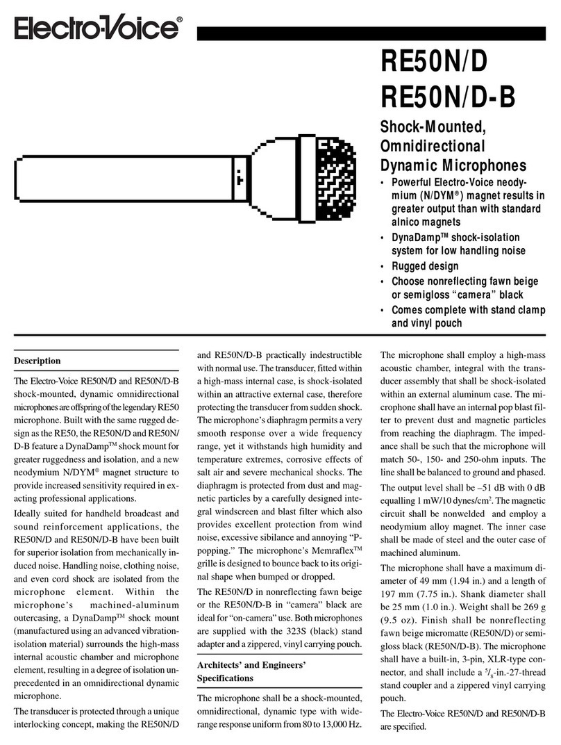 Electro-Voice RE50N Specifications