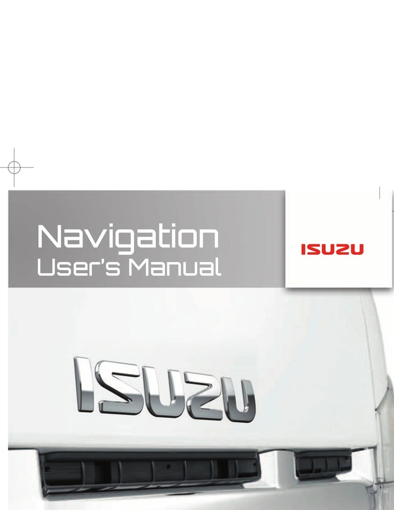 Isuzu GPS Navigation user manual