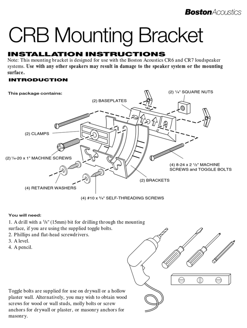 Boston Acoustics CRB installation instructions