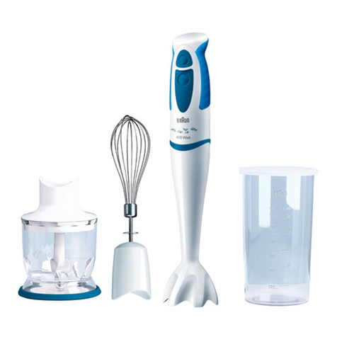 Braun Multiquick MR 4050 CA manual