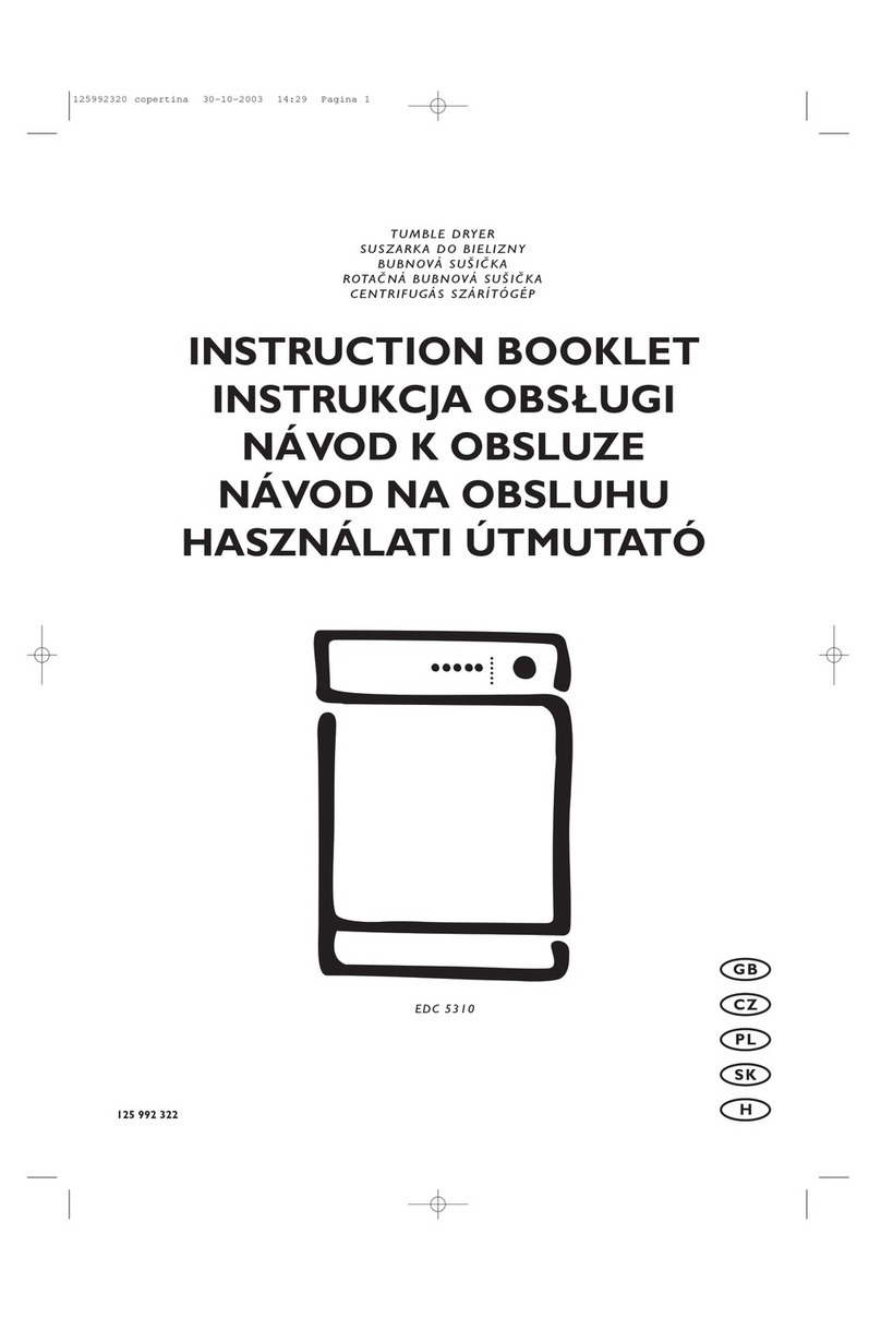 Electrolux EDC 5310 User manual
