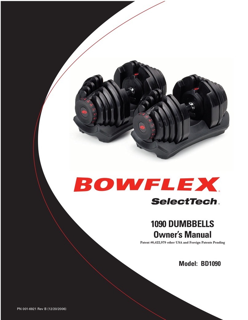 Bowflex SBD1090 User manual