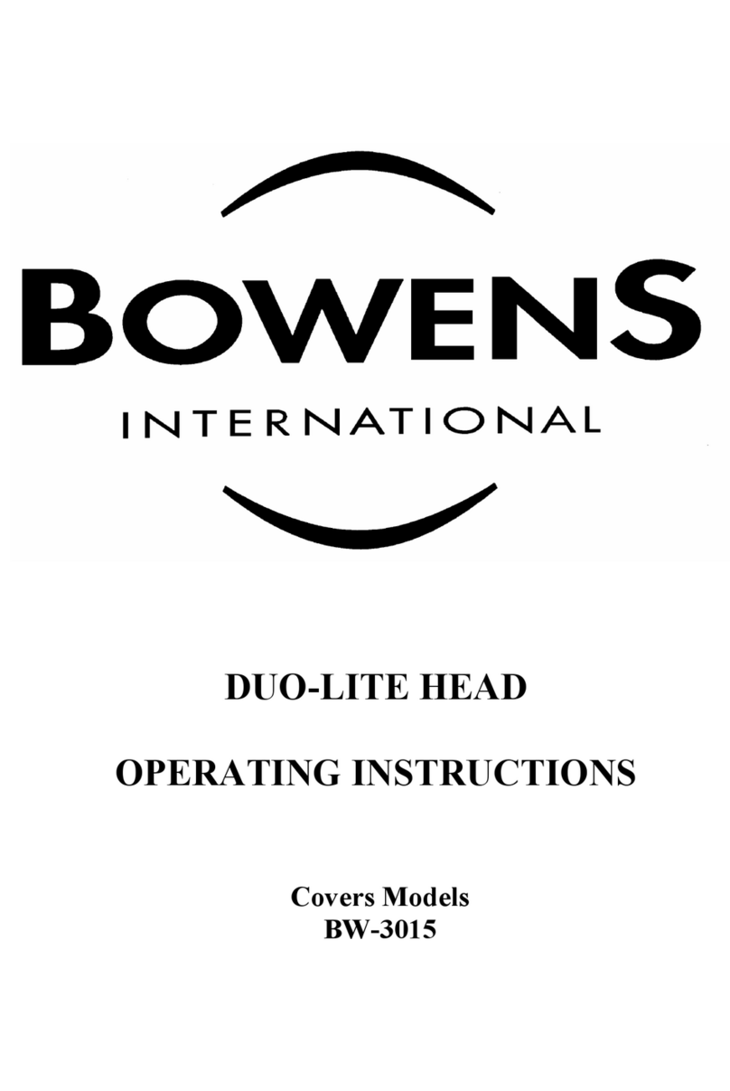 Bowens DUO-LITE HEAD Operating	 installations