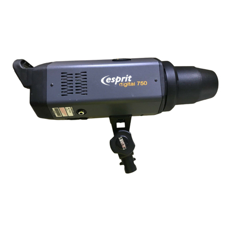 Bowens ESPRIT DIGITAL 750 operating instructions
