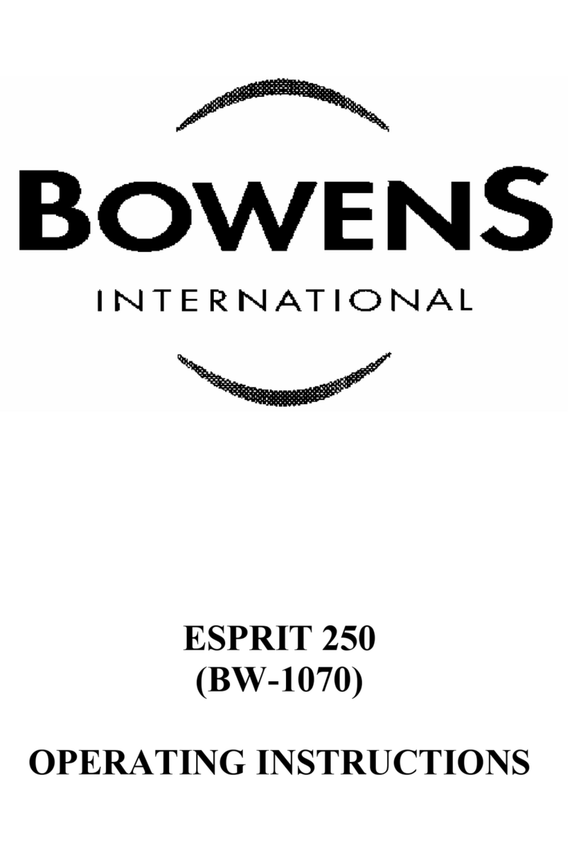 Bowens ESPRIT 250 operating instructions