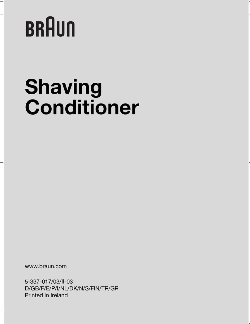 Braun Shaving Conditioner User manual
