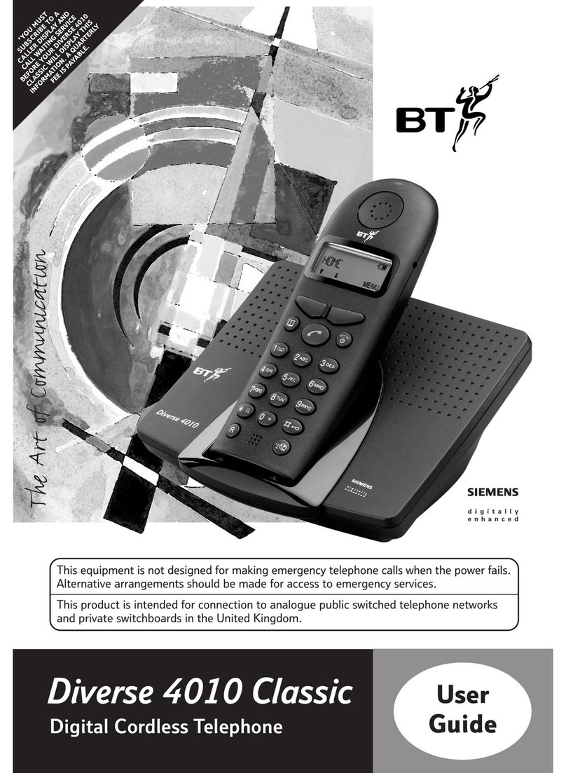 BT DIVERSE 4010 CLASSIC user guide