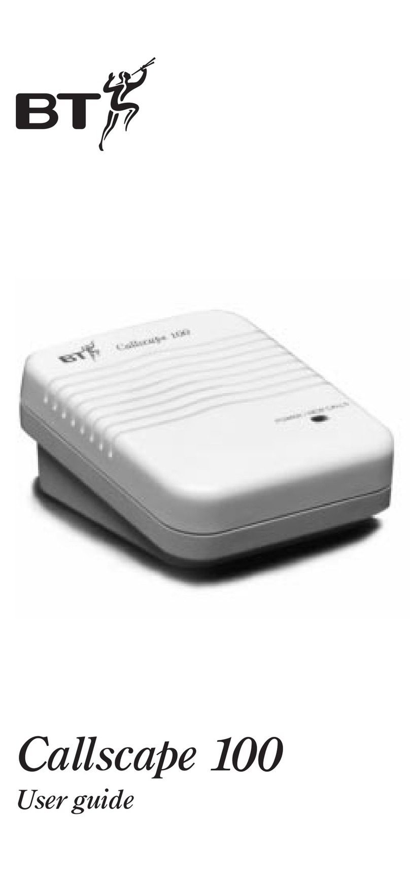 BT CALLSCAPE 100 User manual