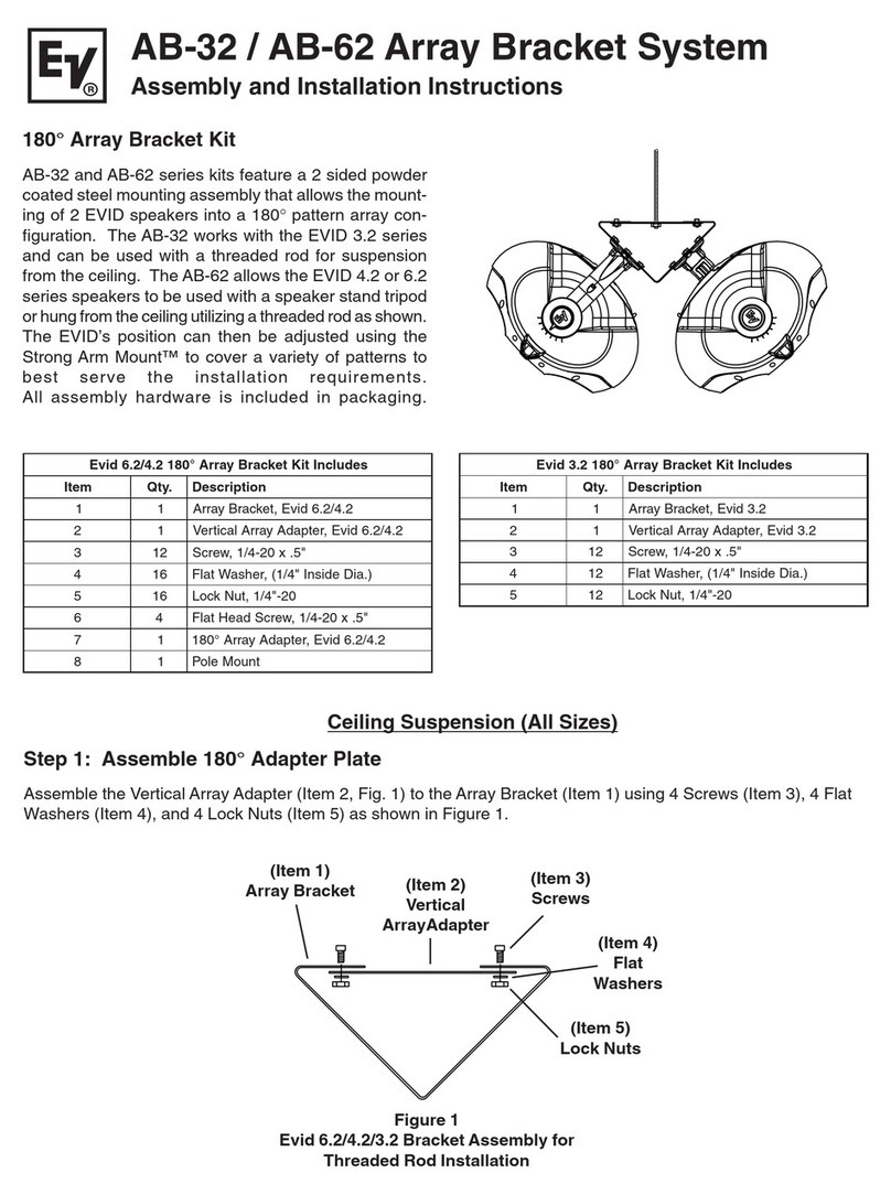 Electro-Voice AB-32 Assembly and installation instructions Electro-Voice AB-32 Assembly and installation instructions