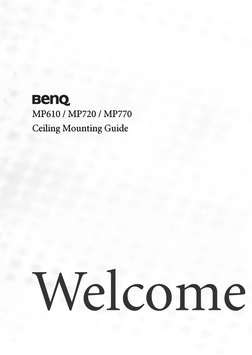 BenQ MP610 - SVGA DLP Projector Installation instructions manual