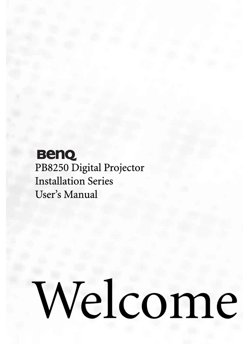 BenQ PB8250 - XGA DLP Projector user manual