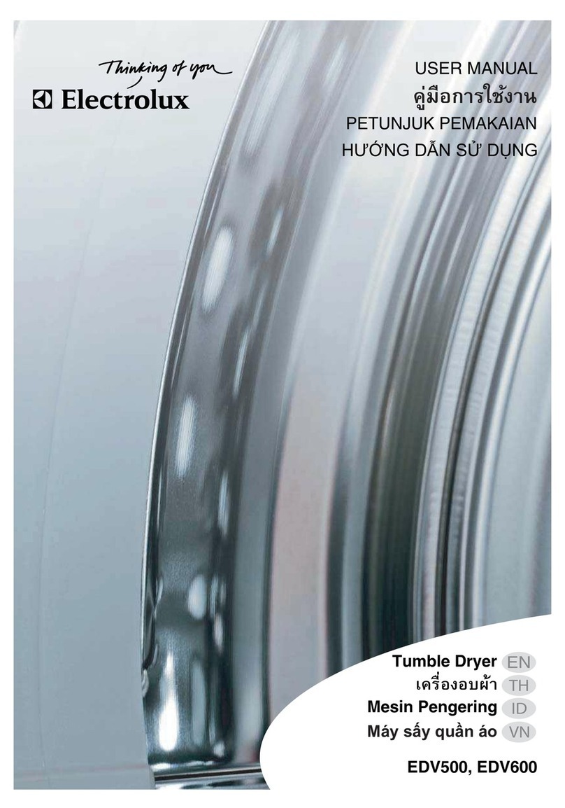 Electrolux EDV500 User manual