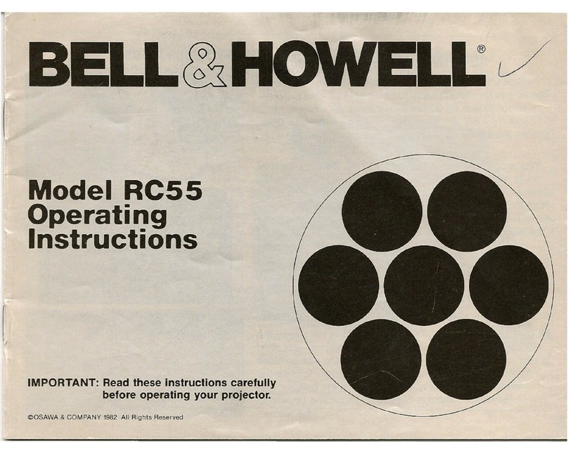 Bell and Howell RC55 operating instructions