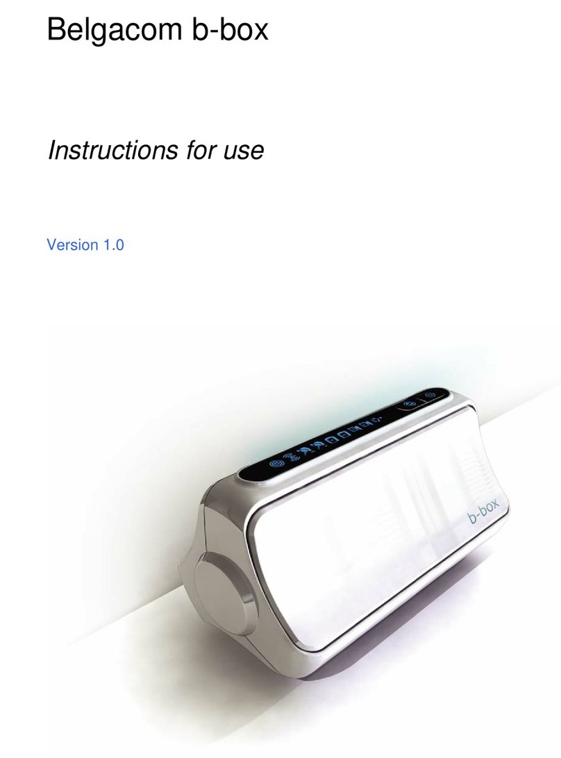 BELGACOM B-BOX Instructions for use