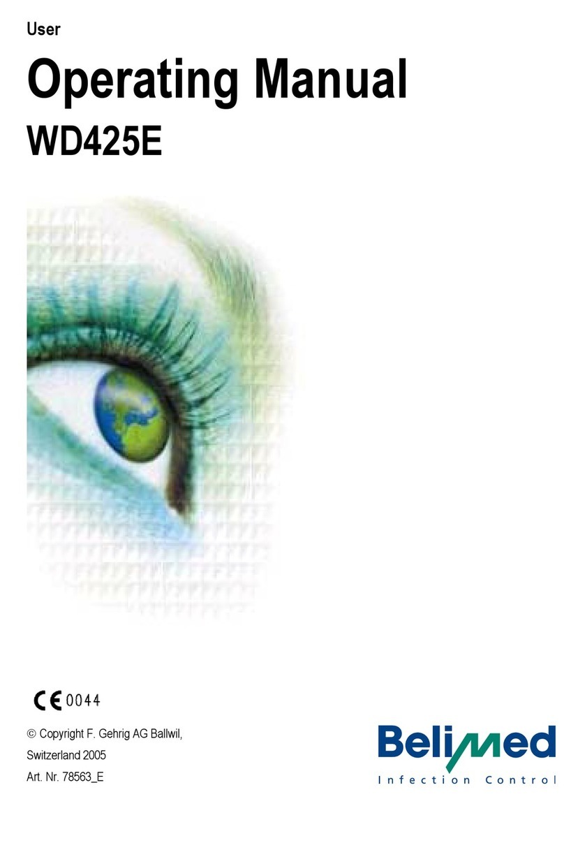 BELIMED WD425E operating manual