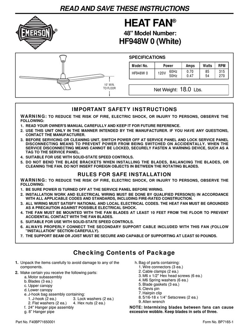 Emerson HF948W User manual