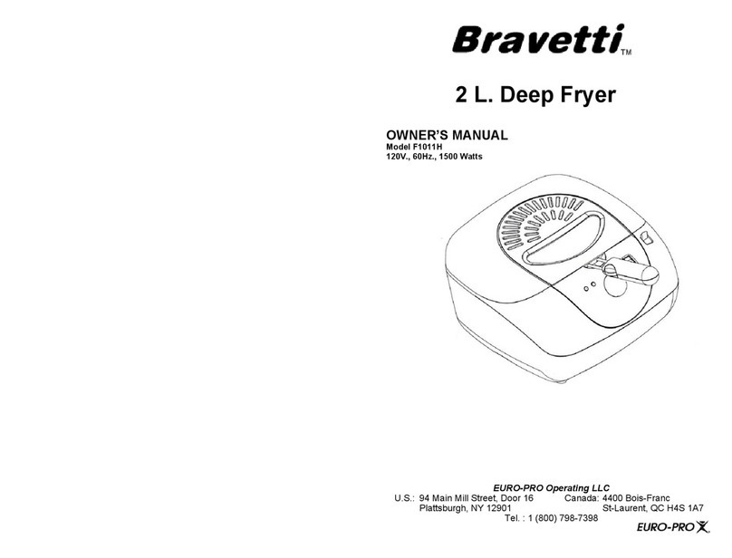 EUROPRO Bravetti F1011H owner's manual