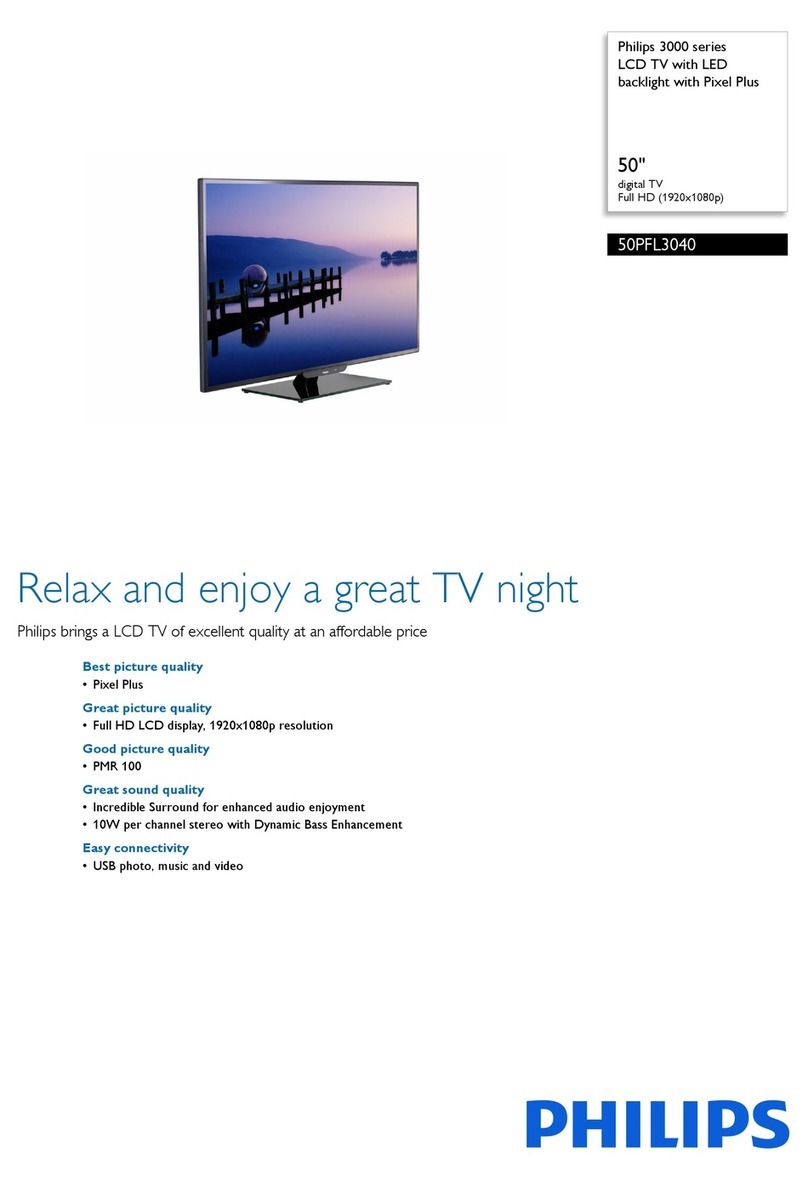 Philips 50PFL3040/T3 User manual