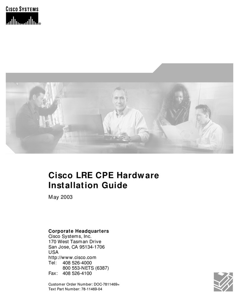 Cisco LRE CPE Hardware installation guide