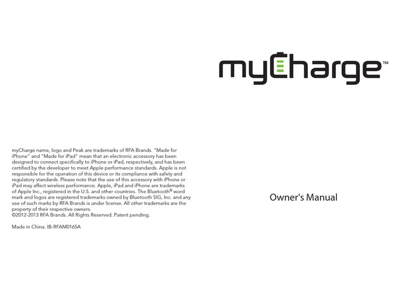 MyCharge Summit 3000 owner's manual