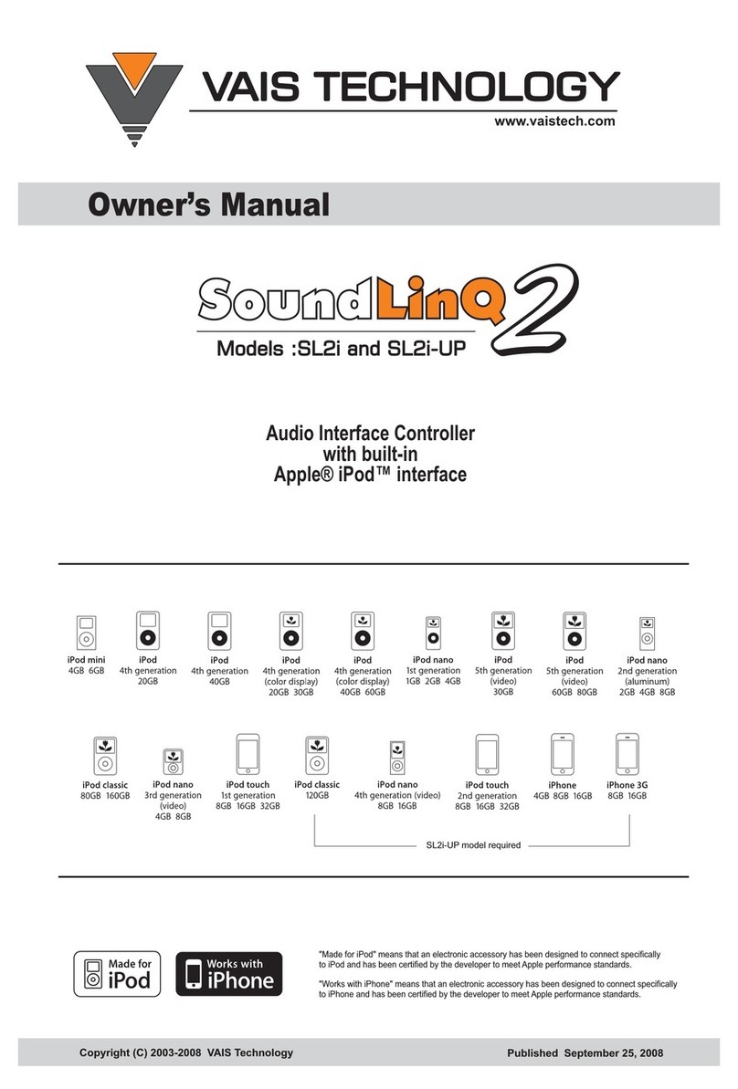 Vais Technology SL2i owner's manual Vais Technology SL2i owner's manual