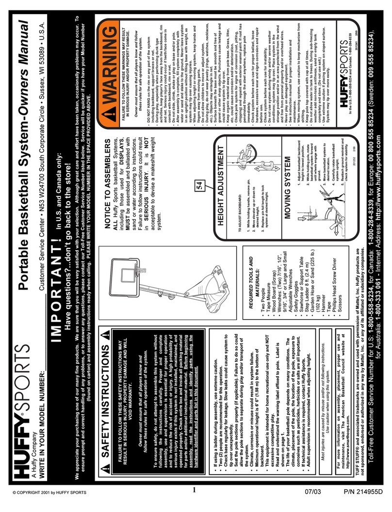 Huffy 214955D owner's manual