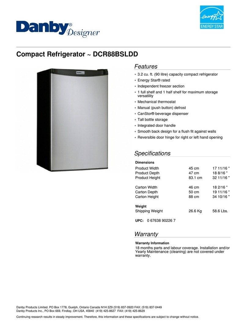 Danby DCR88BSLDD Specifications