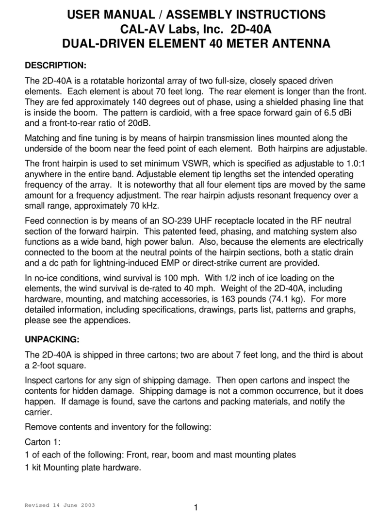 Cal-Av Labs 2D-40A user manual
