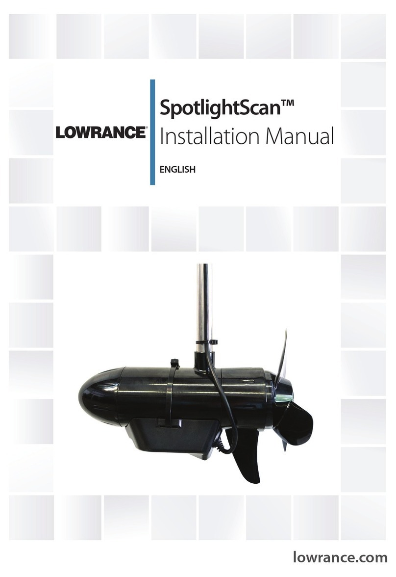 Lowrance SpotlightScan User manual Lowrance SpotlightScan User manual