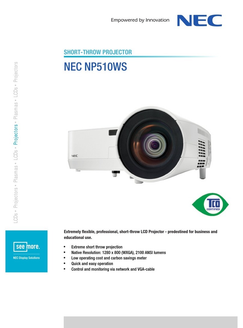 NEC NP510WS Series User manual