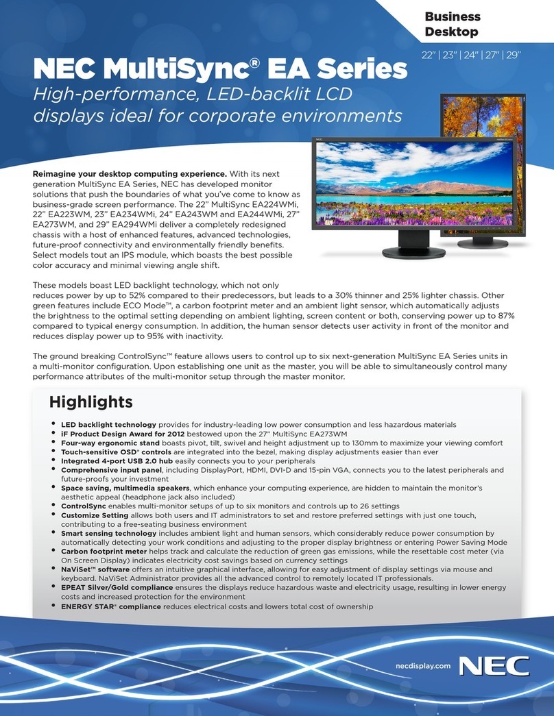 NEC MultiSync EA243WM User manual