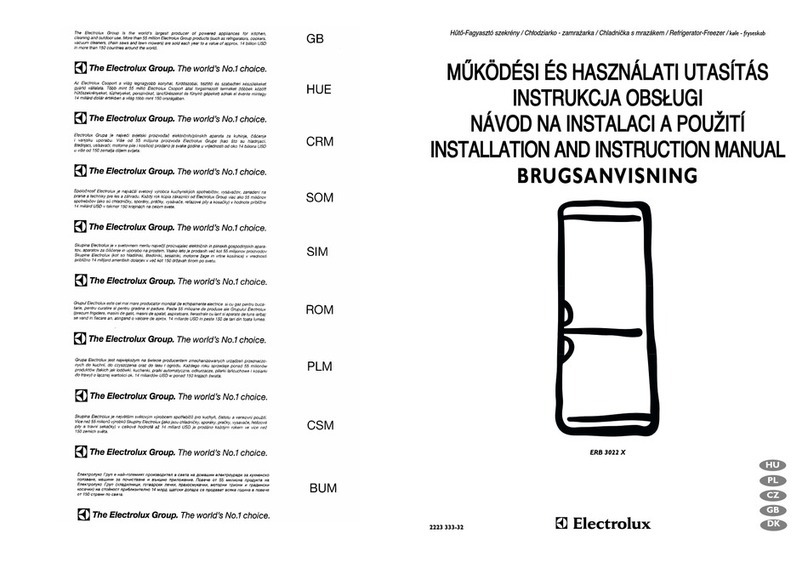 Electrolux ERB3022X Installation and instruction manual
