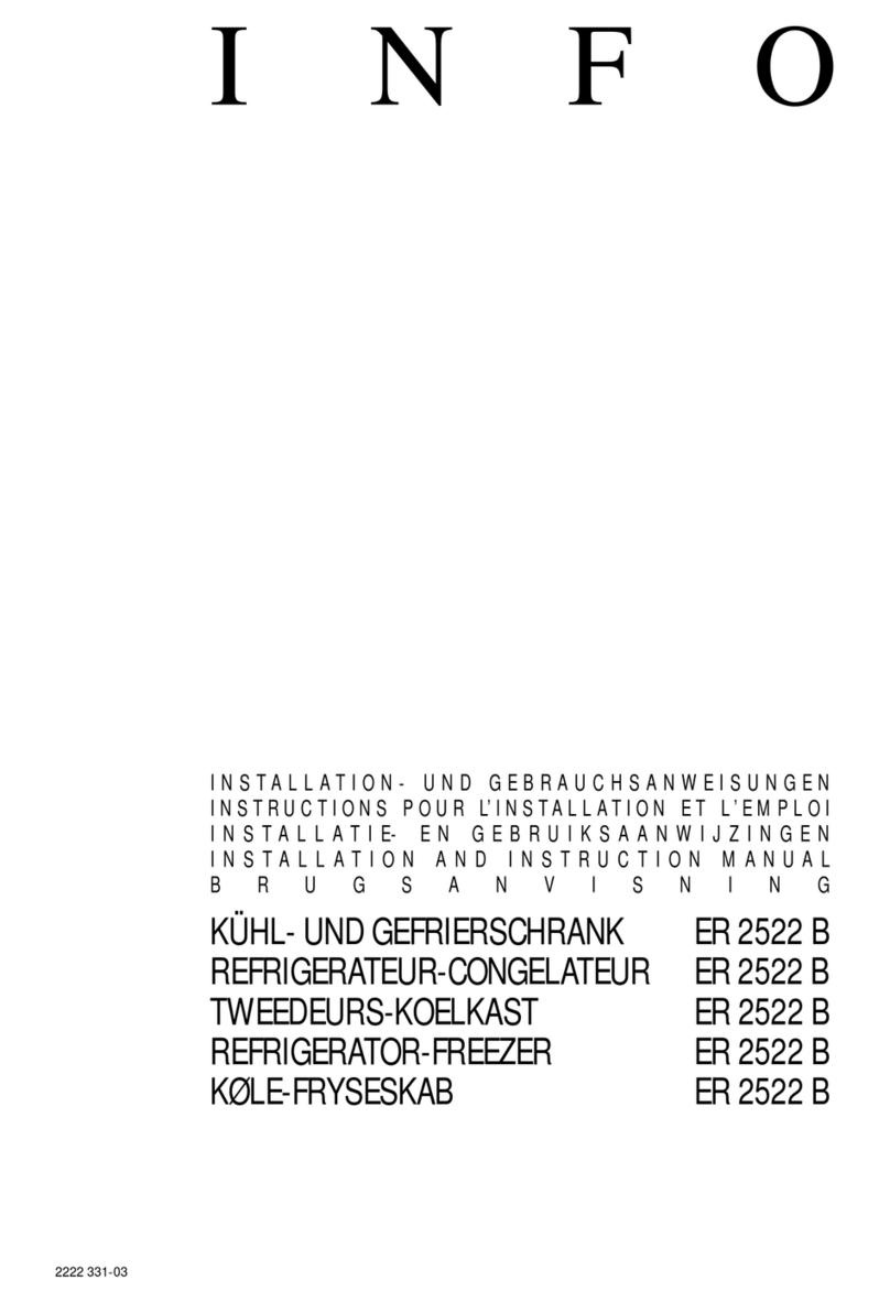 Electrolux ER2522B Installation and instruction manual