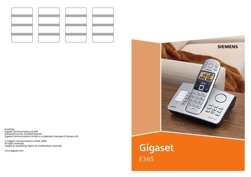 Gigaset Gigaset E365 instructions