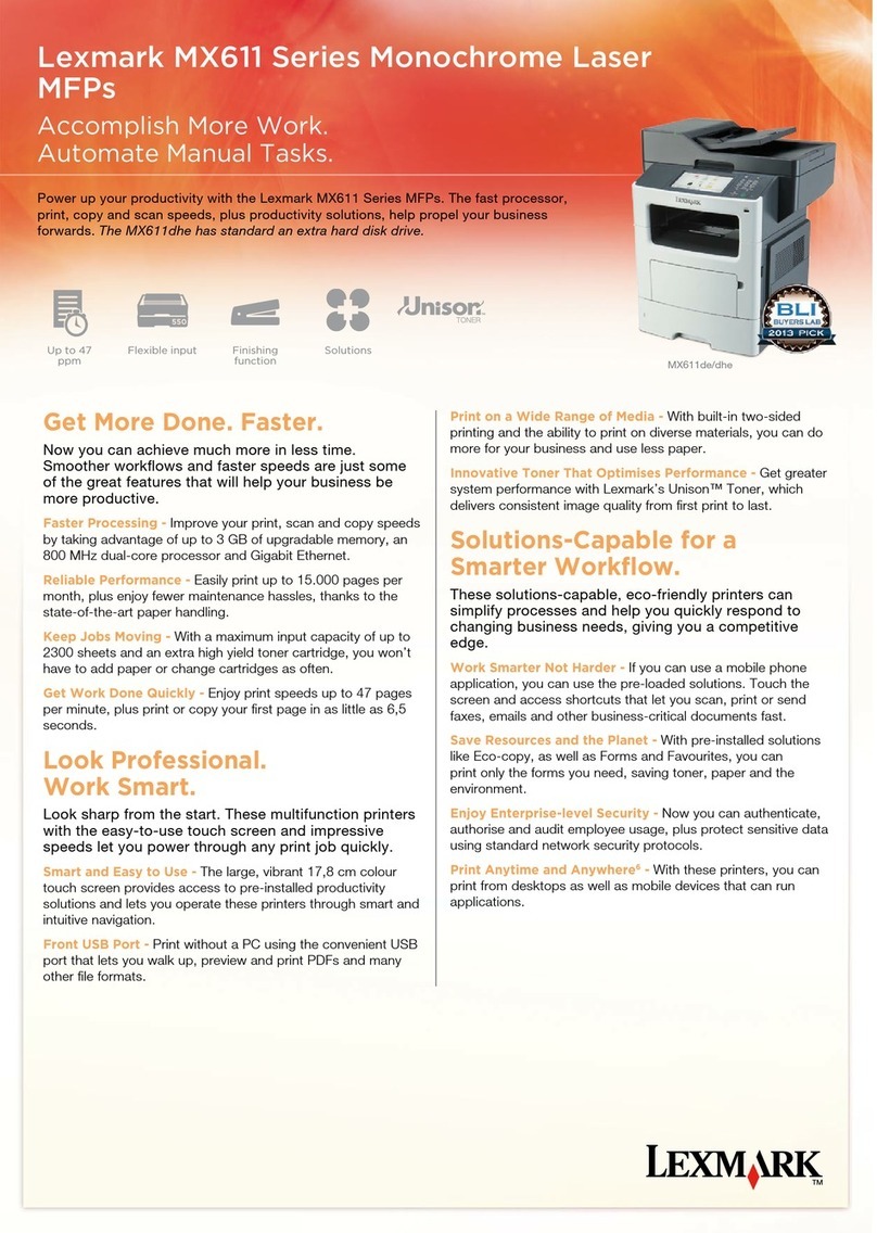 Lexmark MX611de User manual