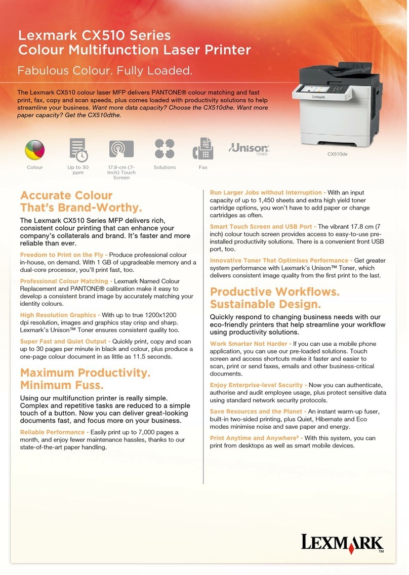 Lexmark CX510de Specifications