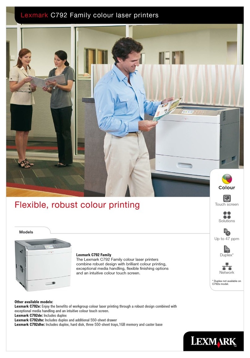 Lexmark C792e User manual
