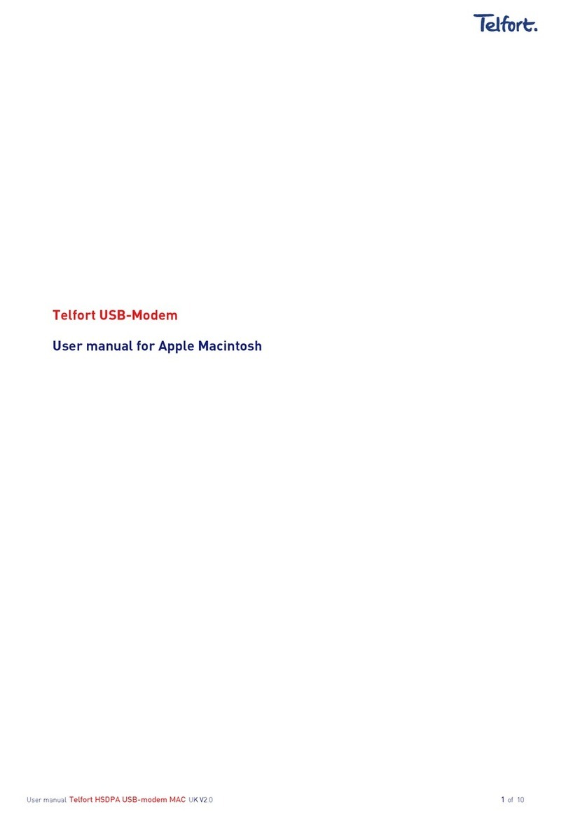 Telfort usb-modem user manual