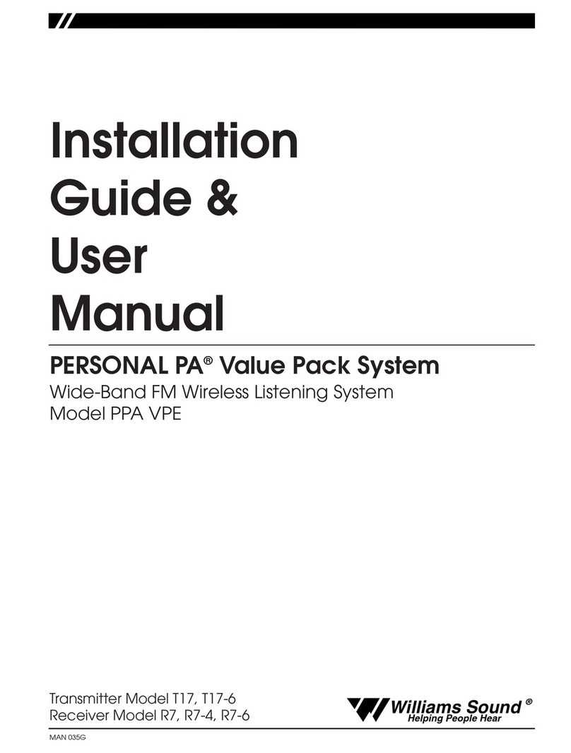 Williams Sound PPA VPE user manual