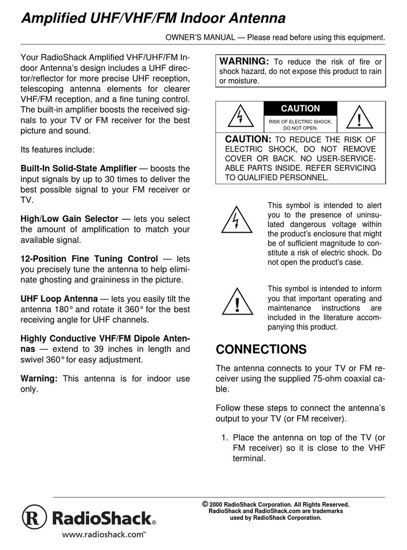 Radio Shack 15-1838 User manual Radio Shack 15-1838 User manual