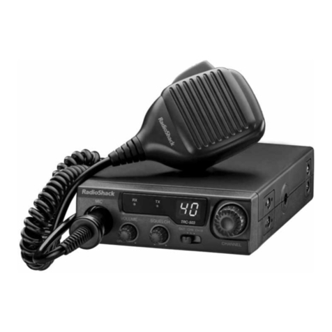 Radio Shack TRC-503 User manual
