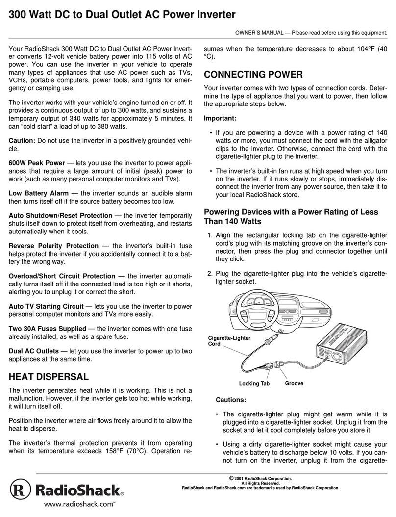 Radio Shack 22-146 owner's manual