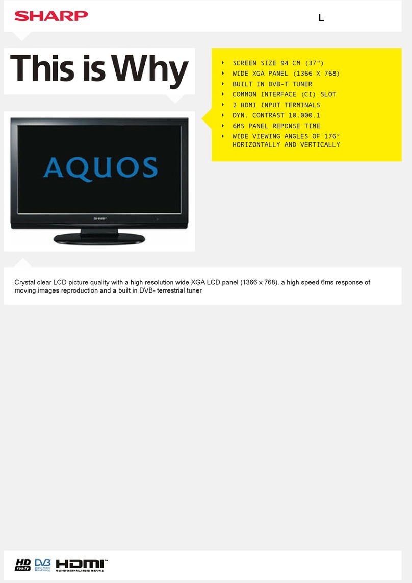 Sharp Aquos LC-37D44E-BK User manual