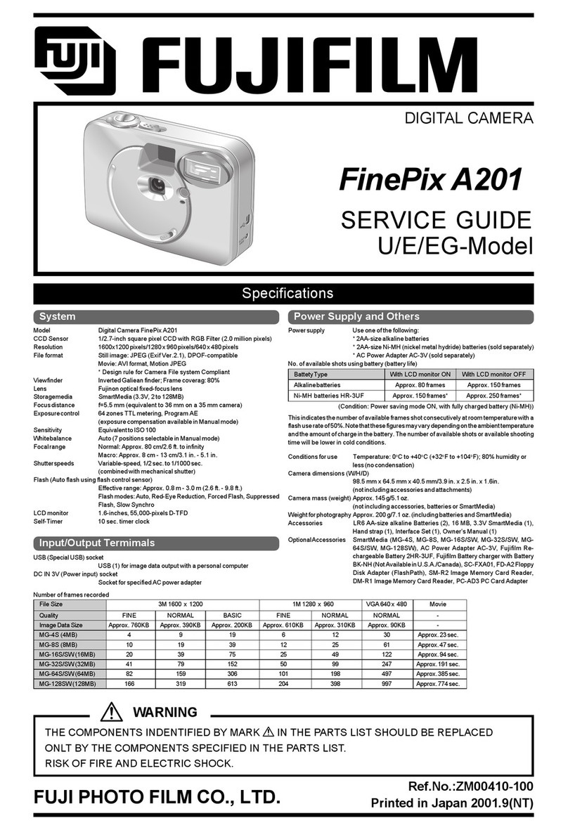 FujiFilm FinePix A201 Service guide