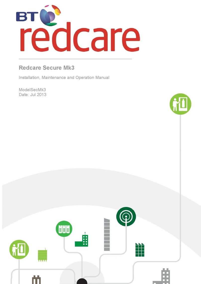 BT Redcare Secure Mk3 Operating and maintenance manual