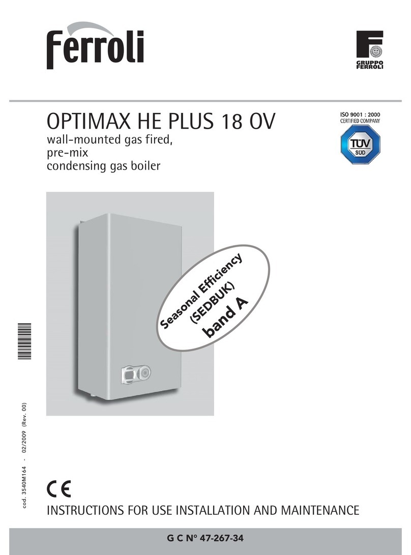 Ferroli OPTIMAX HE PLUS 18 OV Troubleshooting guide