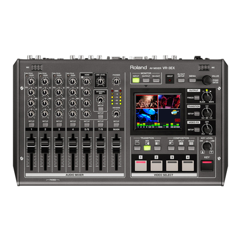 Roland VR-3EX User manual