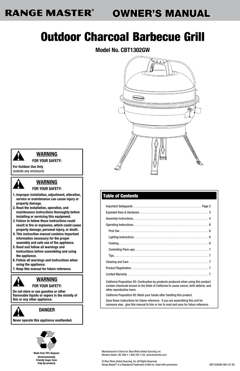 Range Master CBT1302GW User manual Range Master CBT1302GW User manual