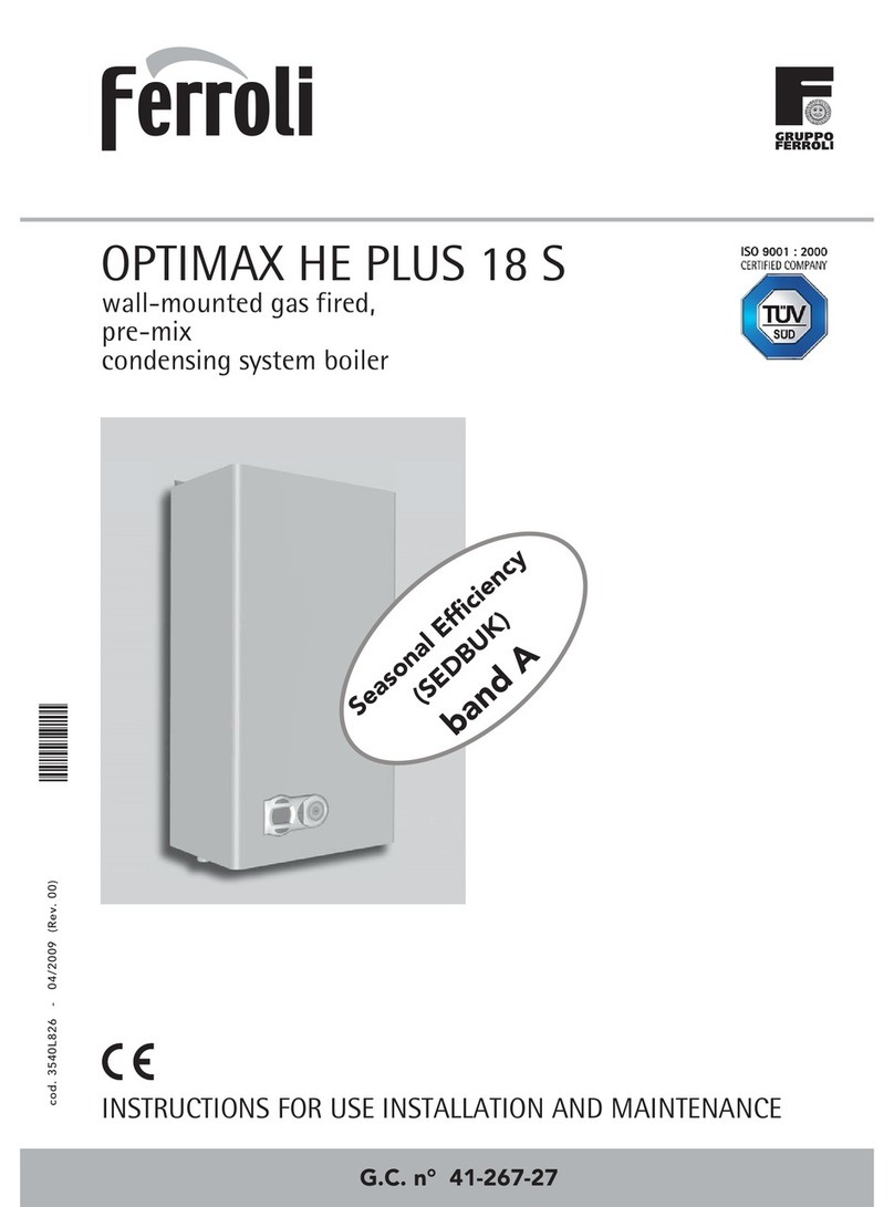 Ferroli OPTIMAX HE PLUS 18 S Troubleshooting guide