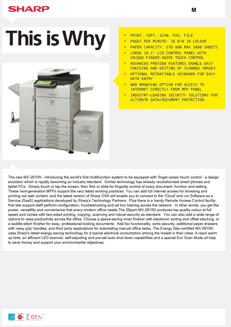 Sharp MX-2610N User manual